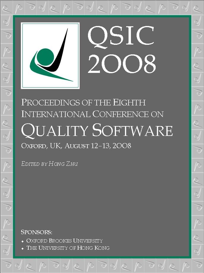 Click to enlarge the cover of the Proceedings of QSIC 2008